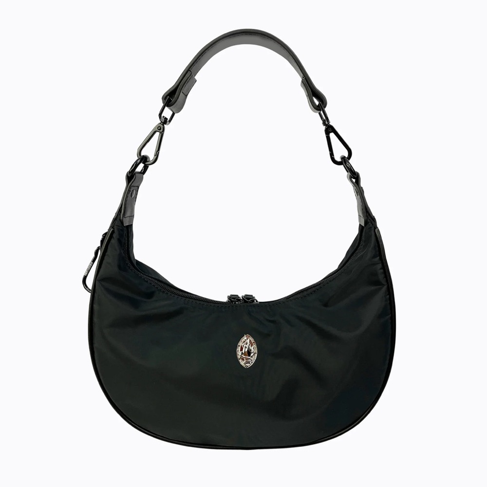 POPPY LISSIMAN VEGAN KRAWSANT SATCHEL IN BLACK